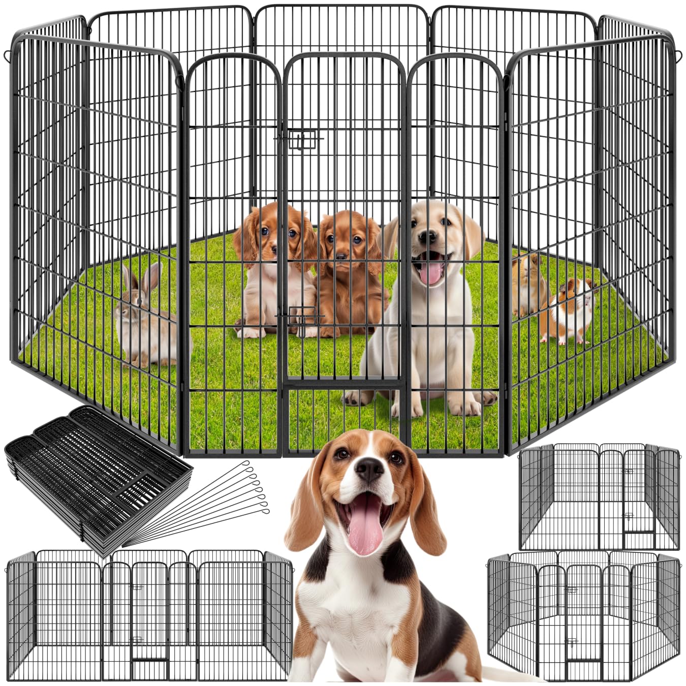 Offerta: tectake Recinto per cuccioli e piccoli animali – sicurezza e praticità anche in giardino